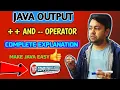 Java output and -