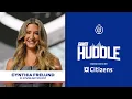NFL Network s Cynthia Frelund Giants Huddle New York Giants
