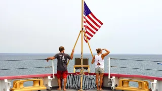 This Boat is Basically Like Ours. Just bigger with no sails.