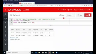 SQL Single Row Functions Part 4 - SQL Functions Tutorial with examples