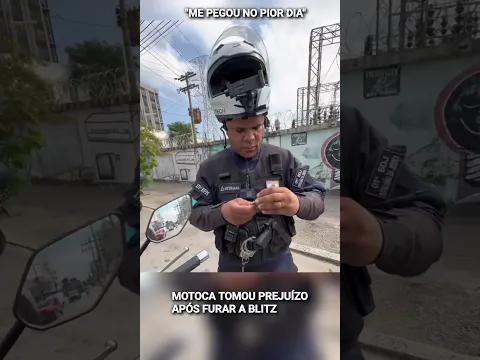 Policial em um dia ruim #shorts #enquadros #moto