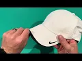 Nike Mens Golf - Dri-fit Swoosh Perforated Cap White Hat White