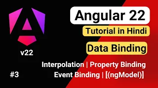Angular 22 Data Binding Explained Interpolation Property Event Binding in Hindi