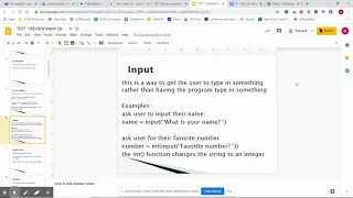 Python review for exam
