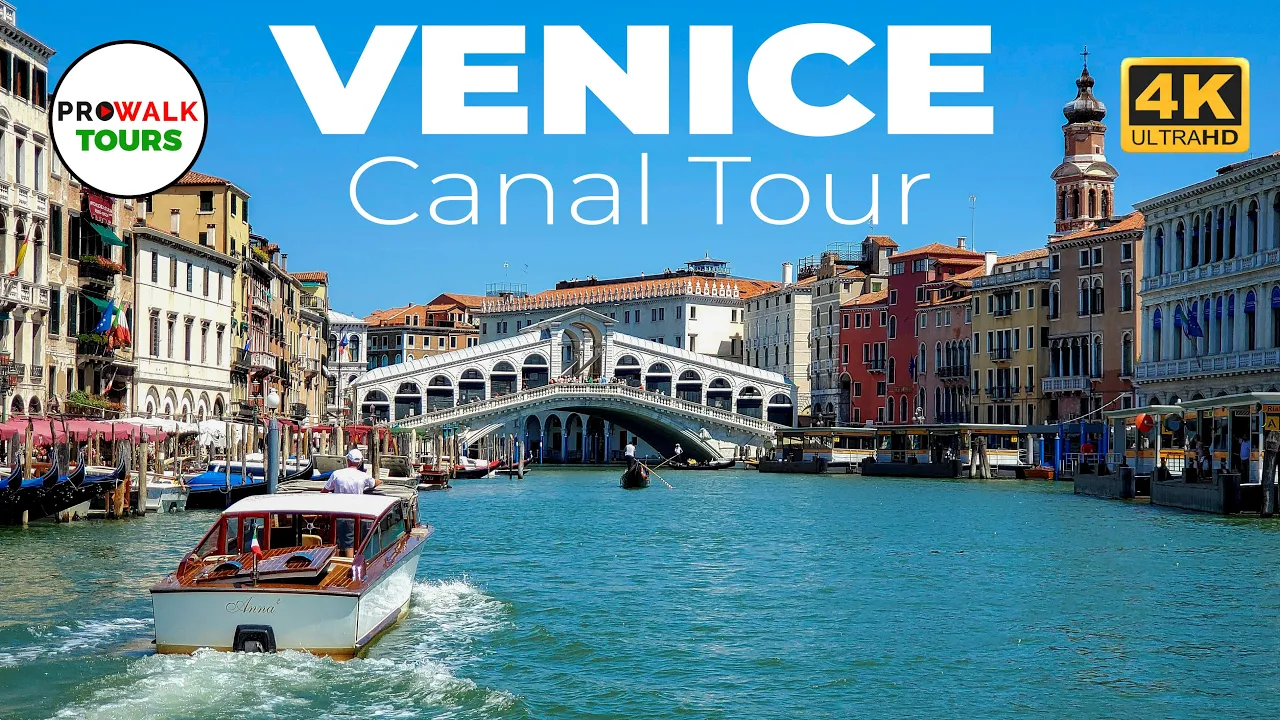 Venice Canal Boat Tour 🇮🇹 | Full Grand Canal & Hidden Waterways | 5.1 Million Views