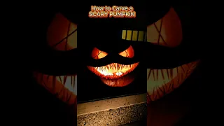 How to Carve a SUPER SCARY Pumpkin