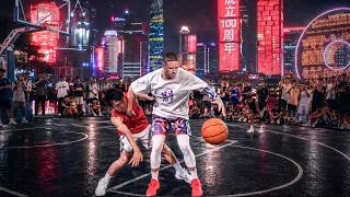 Professor 1v1 vs AGGRESSIVE Chinese Hoopers in Cyberpunk City