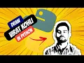 How to draw Virat Kohli using python Sketches Python tutorials