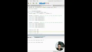 Java GUI Project Line Intersection Finder NetBeans Aplication