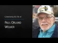 Funeral Service for Paul Orland Welker