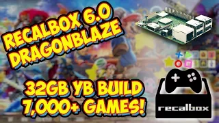 Download Recalbox 6.0 DragonBlaze 32gb Raspberry Pi Build! 7,000+ Games Overview! MP3