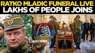 RATKO MLADIC FUNERAL LIVE | Thousands Gather in Belgrade as Convicted War Criminal Lies in State