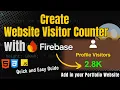 How to Create Portfolio Visitor Counter Using