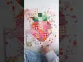 Make a Mini Strawberry Quilt Block with me using fabric scraps Modern quilting