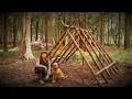 Download Lagu NEW BUILD: Building a Woodland Viking House Bushcraft Shelter with my Dog | Hand Tools | Axe | Ep.1