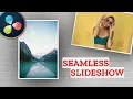 Almost NO FUSION Seamless Polaroid Photo Slideshow Tutorial in Davinci Resolve 17 FREE