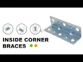 Corner Brace Right Angle Bracket L Shaped Bracket for Furniture 2- HOWTOOL Hardware