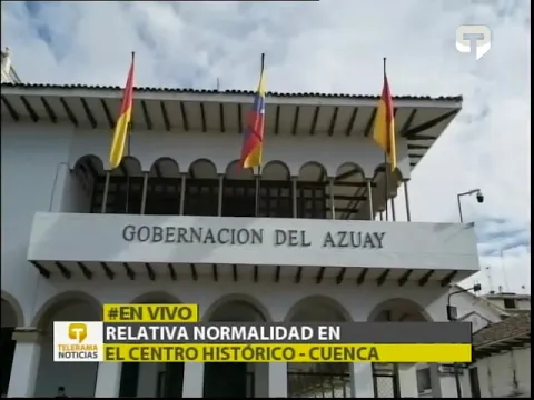 Relativa normalidad en el centro histórico de Cuenca