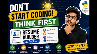 Think Like a Programmer Build a Resume Builder in Python Beginner Tutorial
