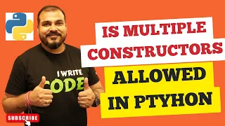 Tutorial 18-Multiple Constructors In Python Python In Hindi Krish Naik