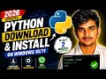 How to Download Install Python on Windows 2026 Hindi Beginner Guide