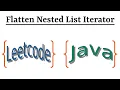 Leetcode Question 341 Flatten Nested List Iterator in Java