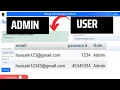 How To Make Login Register Form With User Admin Page Using HTML - CSS