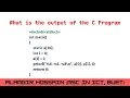 C programming output checking-08 Example of static array