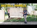 How to Install Stockade Fence Panels