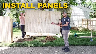 How to Install Stockade Fence Panels