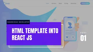 0 Convert HTML template into React JS