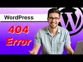 How to fix 404 error in WordPress