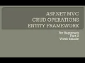 ASP NET C CRUD OPERATION ENTITY FRAMEWORK PART 2