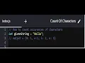 JavaScript Interview Prep Count Character Occurrences in a String The reduce Method
