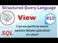 View Virtual table can we perform insert update delete on view SQL Oracle Tutorial - 10 Tamil