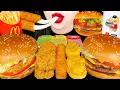 Download Lagu ASMR McDonald's Korean Garlic burger, Chicken Wings, Nuggets, Mozzarella Cheese Sticks 맥도널드 햄버거 먹방