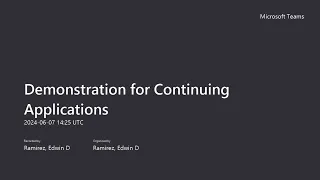 Demonstration for Continuing Applications on the HCBS Certification Webpage