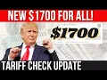 NEW 1700 TARIFF CHECK PUSH FOR AMERICANS TARIFF CHECK UPDATE STIMULUS CHECK UPDAT