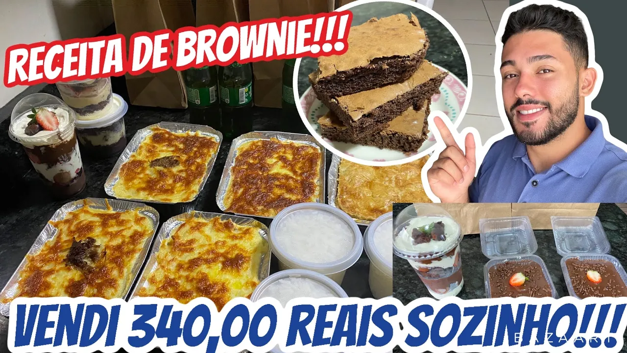 RECEITA DE BROWNIE DA DANI/ SEGUNDO DIA TRABALHANDO SOZINHO NOS DOIS DELIVERY EM CASA!!!