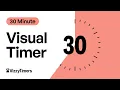 30 Minute Visual Countdown Timer For Classroom Parents Kids AD focus Workouts by Vizzy Timers