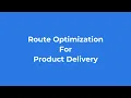Route Optimization For Product Delivery