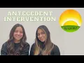 Antecedent Intervention
