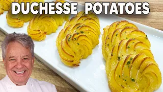 Buttery, Creamy Duchess Potatoes Baked to Golden Perfection!