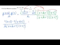 Difference Quotient of a Rational Function