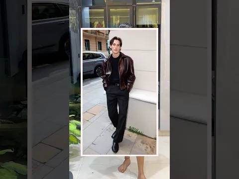 Brown leather. All black. Effortless elegance #grwm
