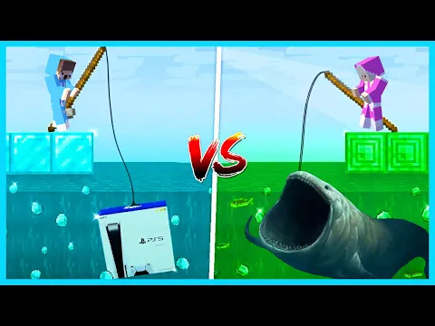 Video Thumbnail: MIPAN & ZUZUZU TANTANGAN MEMANCING IKAN PALING BESAR DI MINECRAFT!