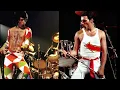 Queen - Bohemian Rhapsody DUET (Houston 1977 & Milton Keynes 1982)