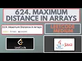 Leetcode 624 Maximum Distance in Arrays Medium Java