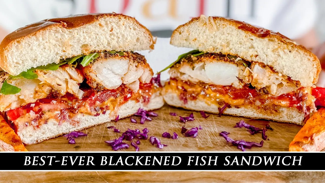Delicious Blackened Fish Sandwich with Spicy Mayo Aioli