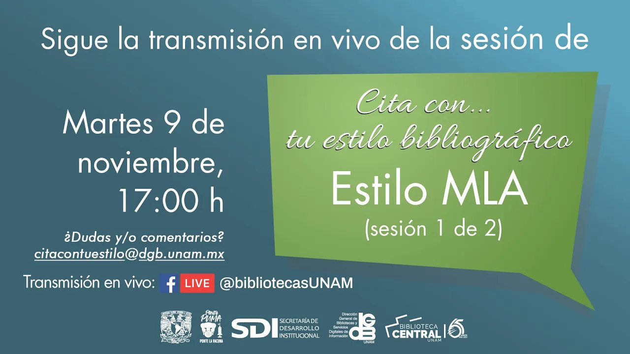 Aprende a citar en Estilo MLA
